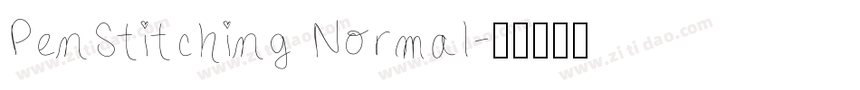 PenStitching Normal字体转换